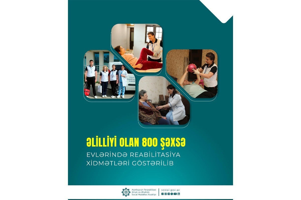 800-dək şəxsə evlərində reabilitasiya xidmətləri göstərilib