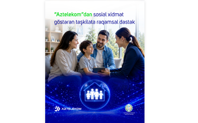“Aztelekom”dan sosial xidmət göstərən təşkilata rəqəmsal dəstək