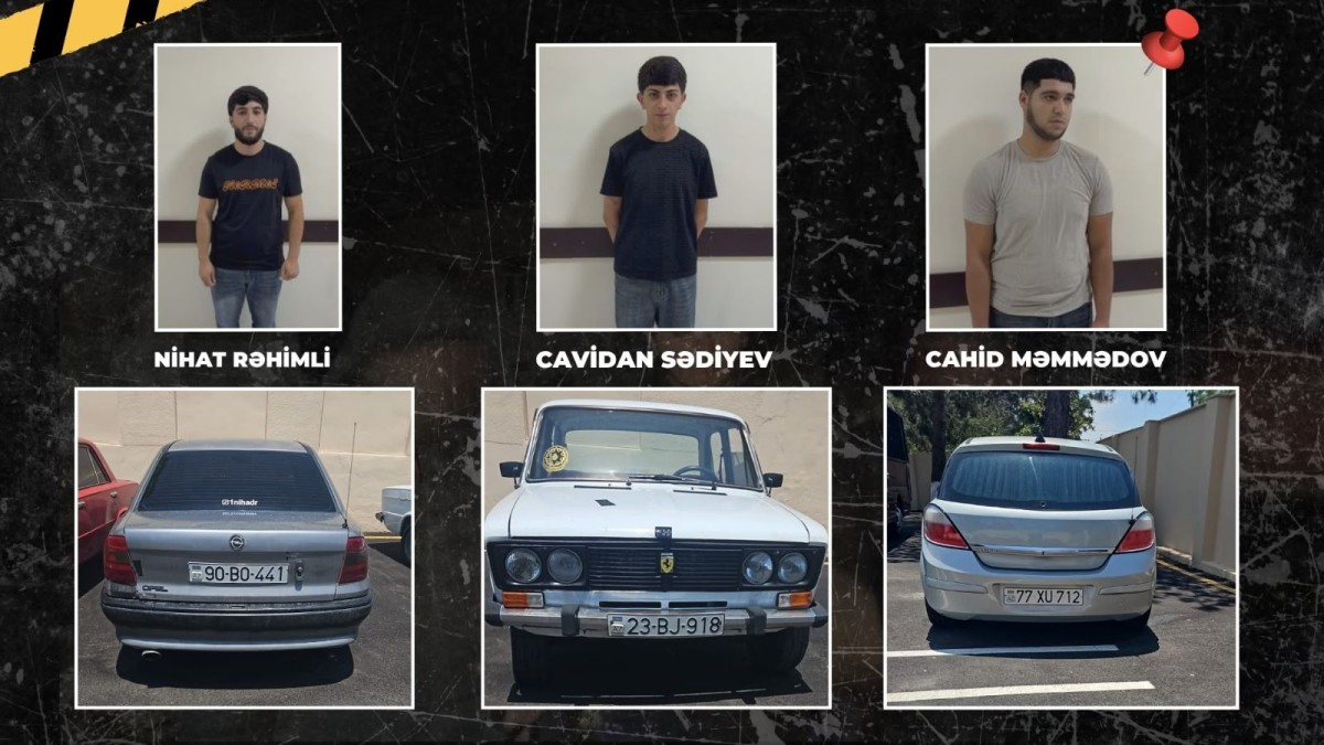Göyçayda avtoşlar saxlanıldılar