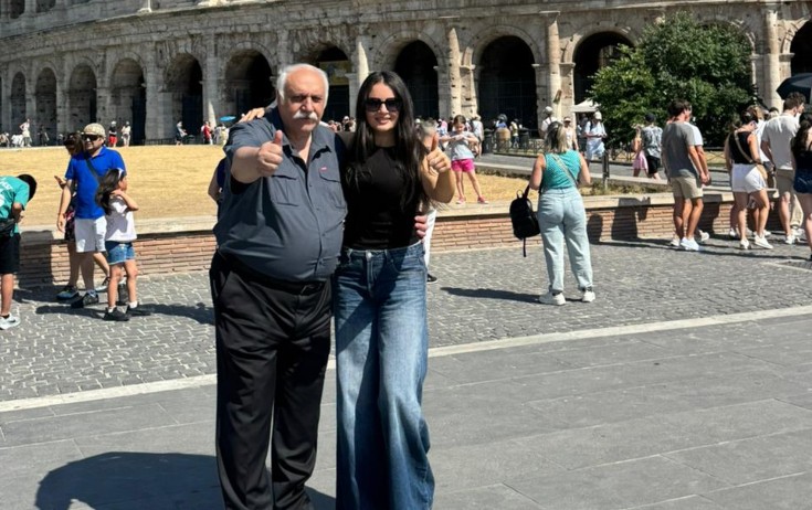 Eldar Mansurovla Aysel Teymurzadə Romada - Fotolar