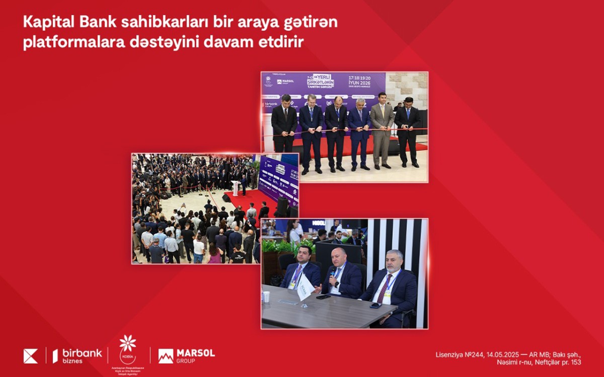 “Kapital Bank” sahibkarları bir araya gətirən platformalara dəstəyini davam etdirir