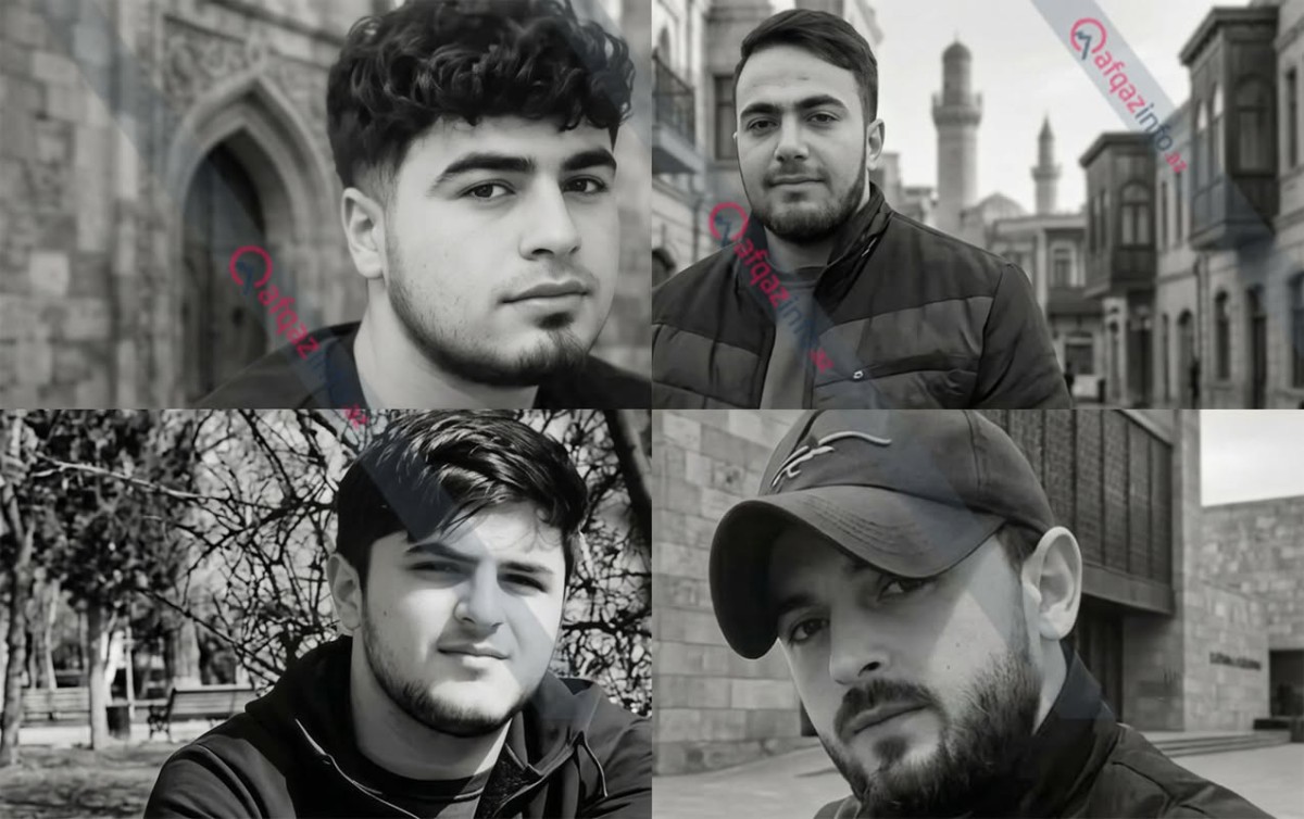 Mərdəkanda dənizdə batan 4 gəncin - Fotosu