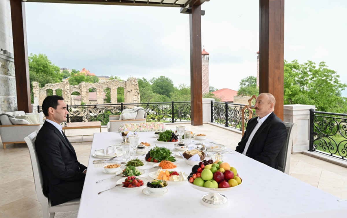 Şuşada birgə nahar etdilər - Foto
