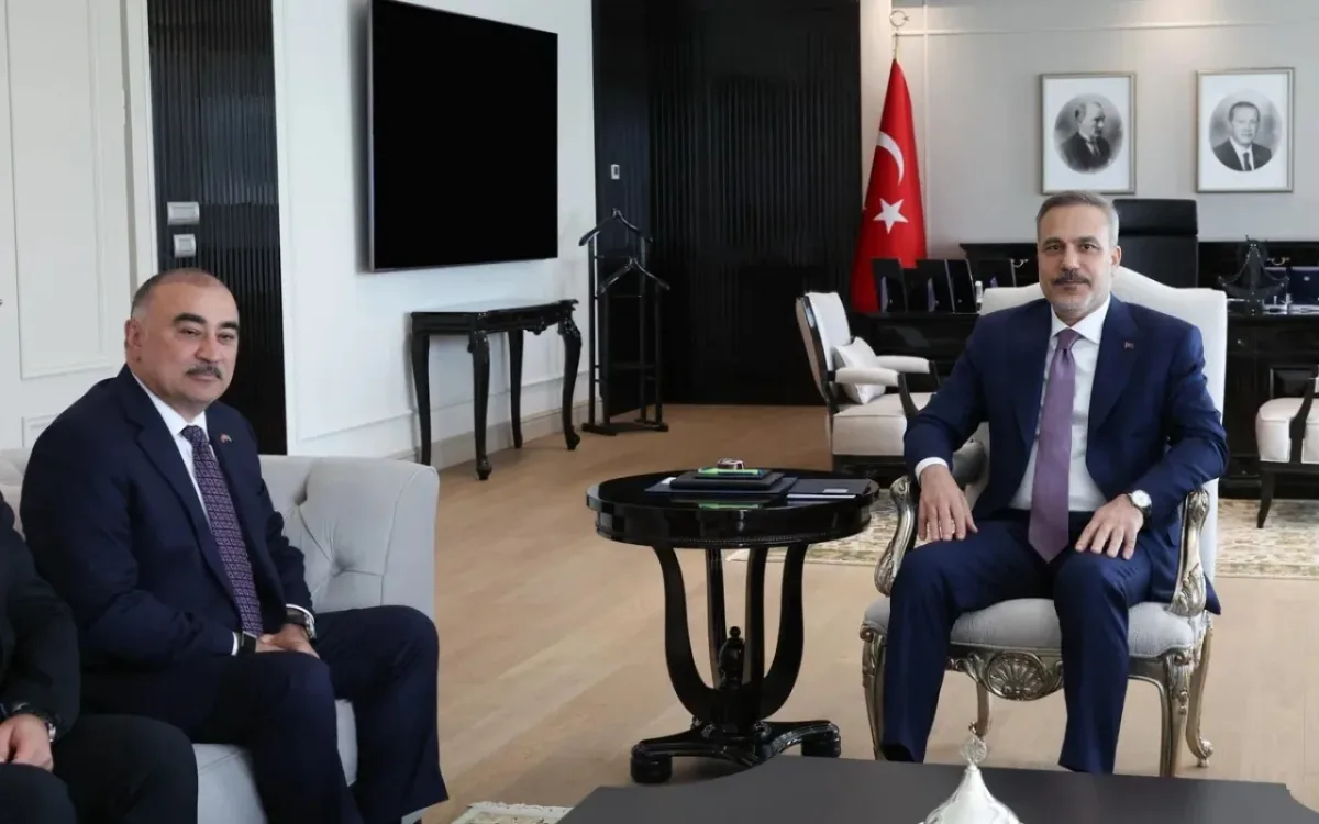 Hakan Fidan Azərbaycanın Türkiyədəki səfiri ilə görüşdü
