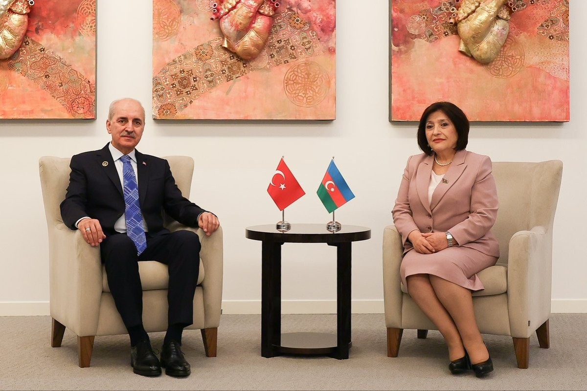 Sahibə Qafarova türk həmkarı ilə görüşdü