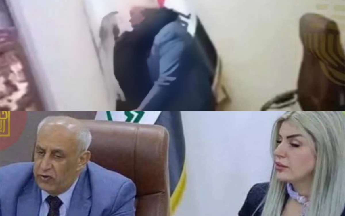 Məmurların kabinetdə çəkilən kadrlarını - Bütün İraq danışır