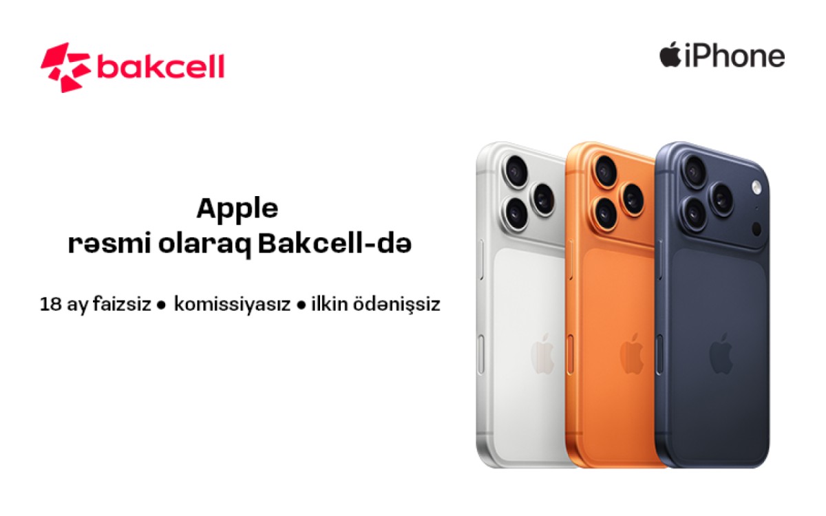 Apple məhsullarını rəsmi olaraq Bakcell Shopda əldə et!
