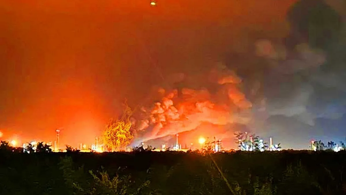 Rusiyanın cənubuna dron hücumu: zavodda yanğın...