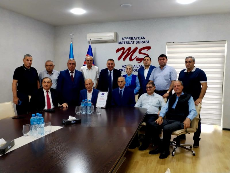 Mətbuat Şurasında əməkdar jurnalist Faiq Qismətoğlunun 70 illiyi qeyd edildi - FOTOLAR