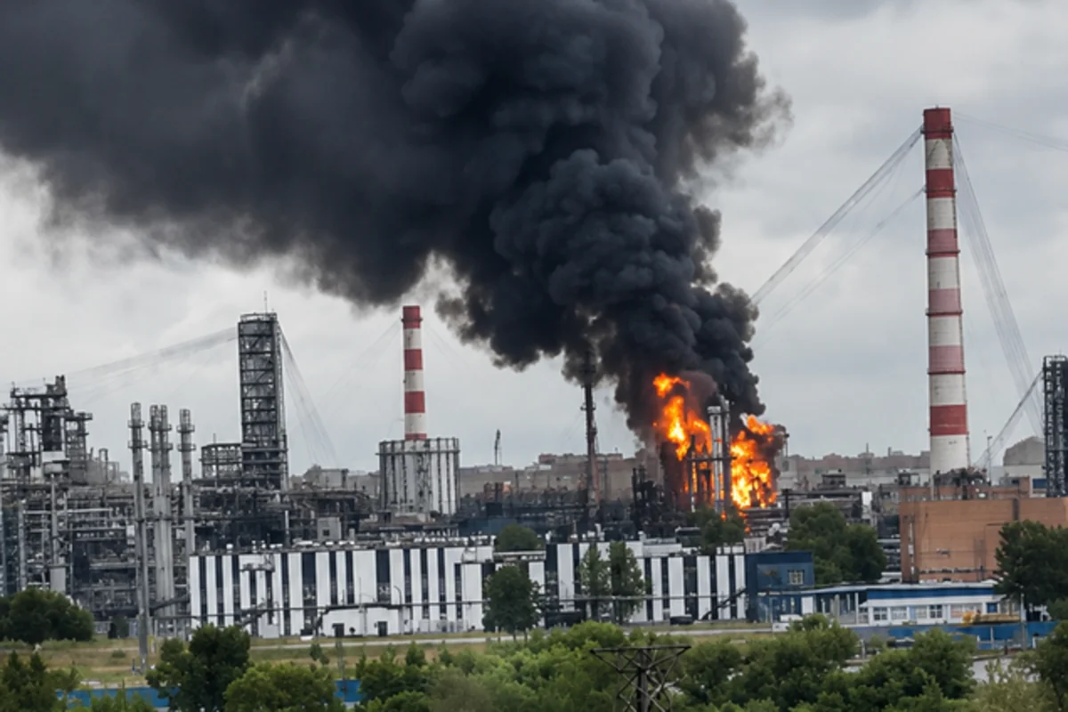Ukrayna Ufadakı neft emalı zavoduna yenidən zərbə endirdi