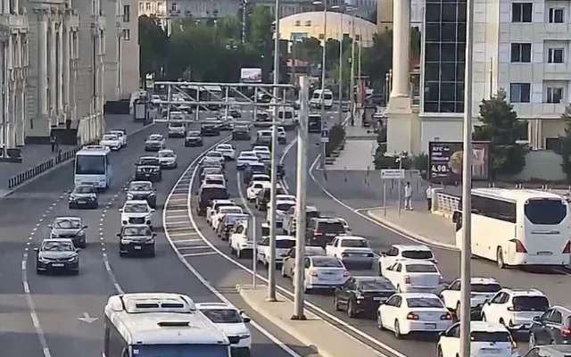 Bakının bu yollarında sıxlıq yaranıb - SİYAHI