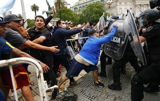 Argentinanın qələbəsindən sonra iğtişaşlar: saxlanılanlar var