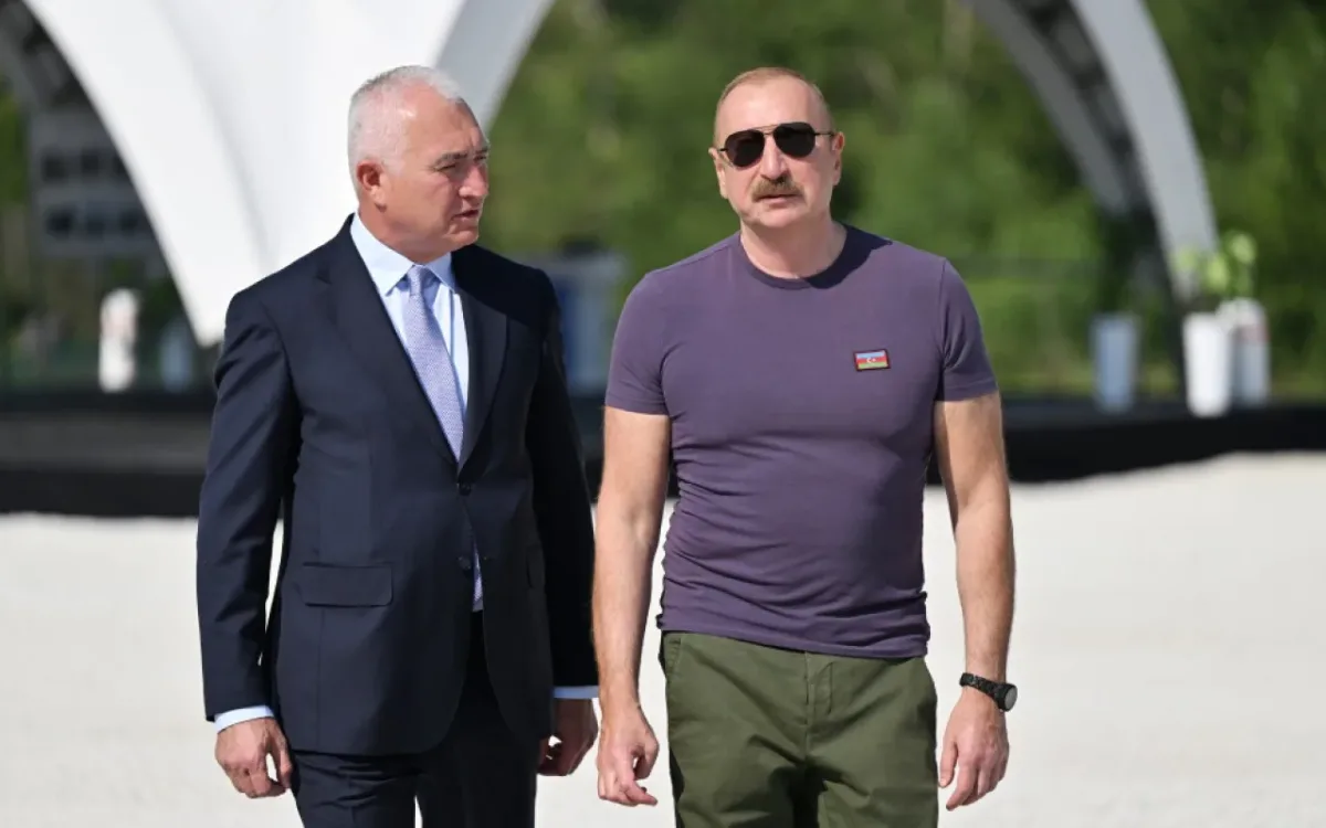 Prezident Laçında “Həkəriçay” su anbarının təməlini qoydu - FOTOLAR