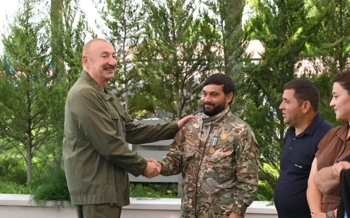 Dövlət başçısı Xocavəndin Quzeyxırman kəndində olub - FOTOLAR