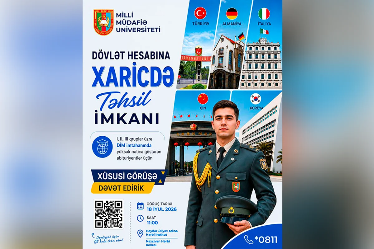 Hərbi təhsil almaq istəyənlər üçün Açıq qapı günü keçiriləcək
