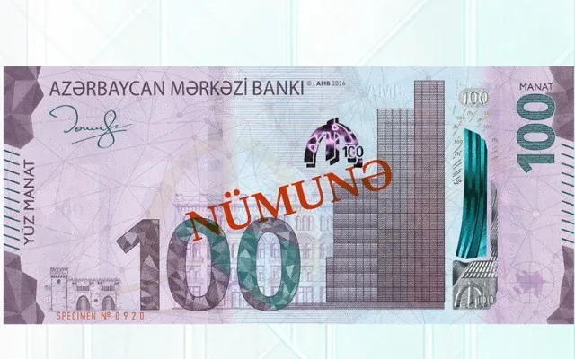 Bu gündən yeni 100 manatlıq dövriyyəyə buraxılır