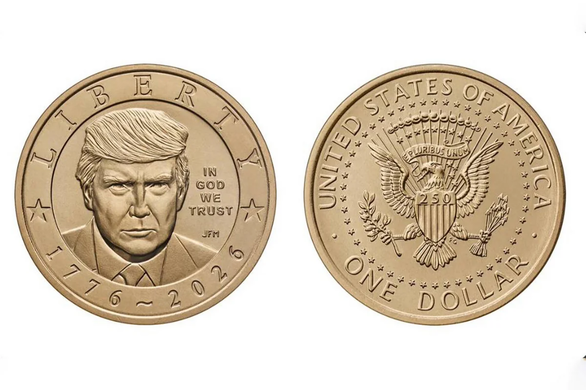 Trampın təsviri olan 1 dollarlıq qızıl sikkə hazırlanacaq