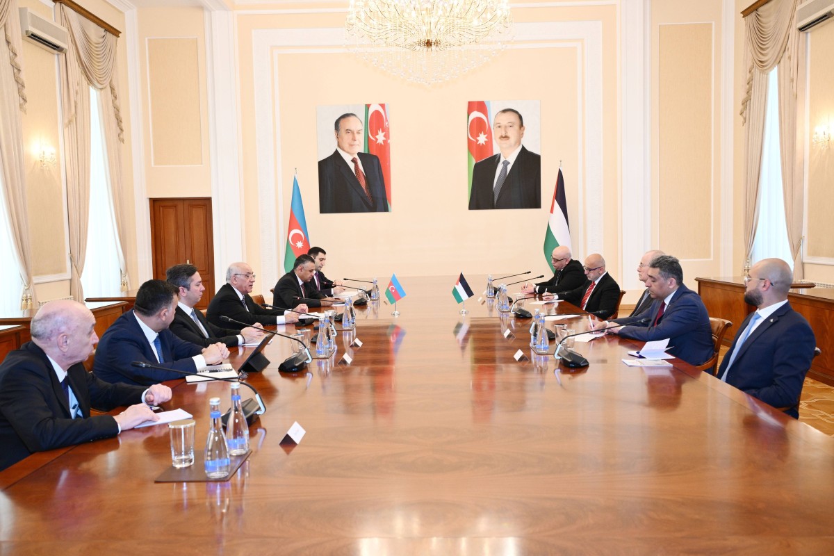 Əli Əsədov fələstinli həmkarı ilə - FOTO