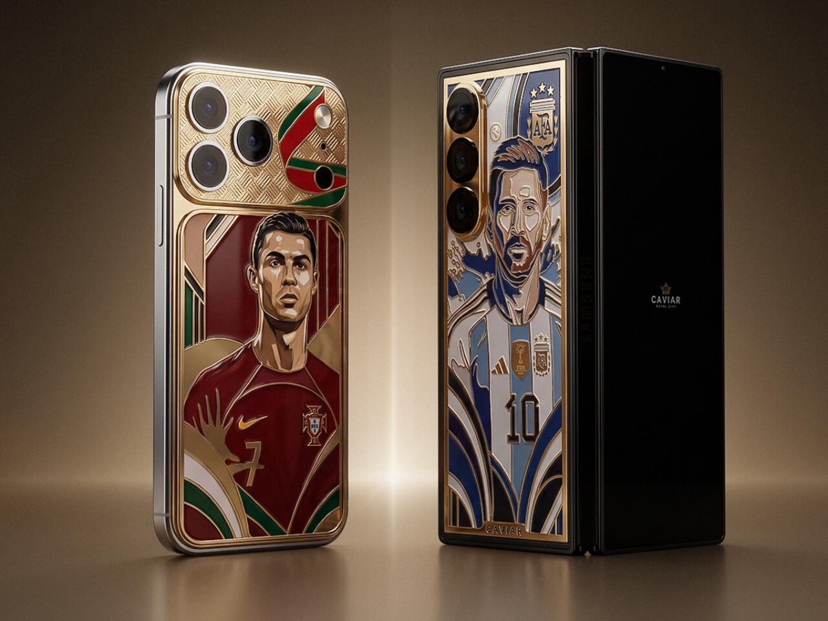 Messi və Ronaldonun şərəfinə qızıl telefon hazırlandı - FOTO