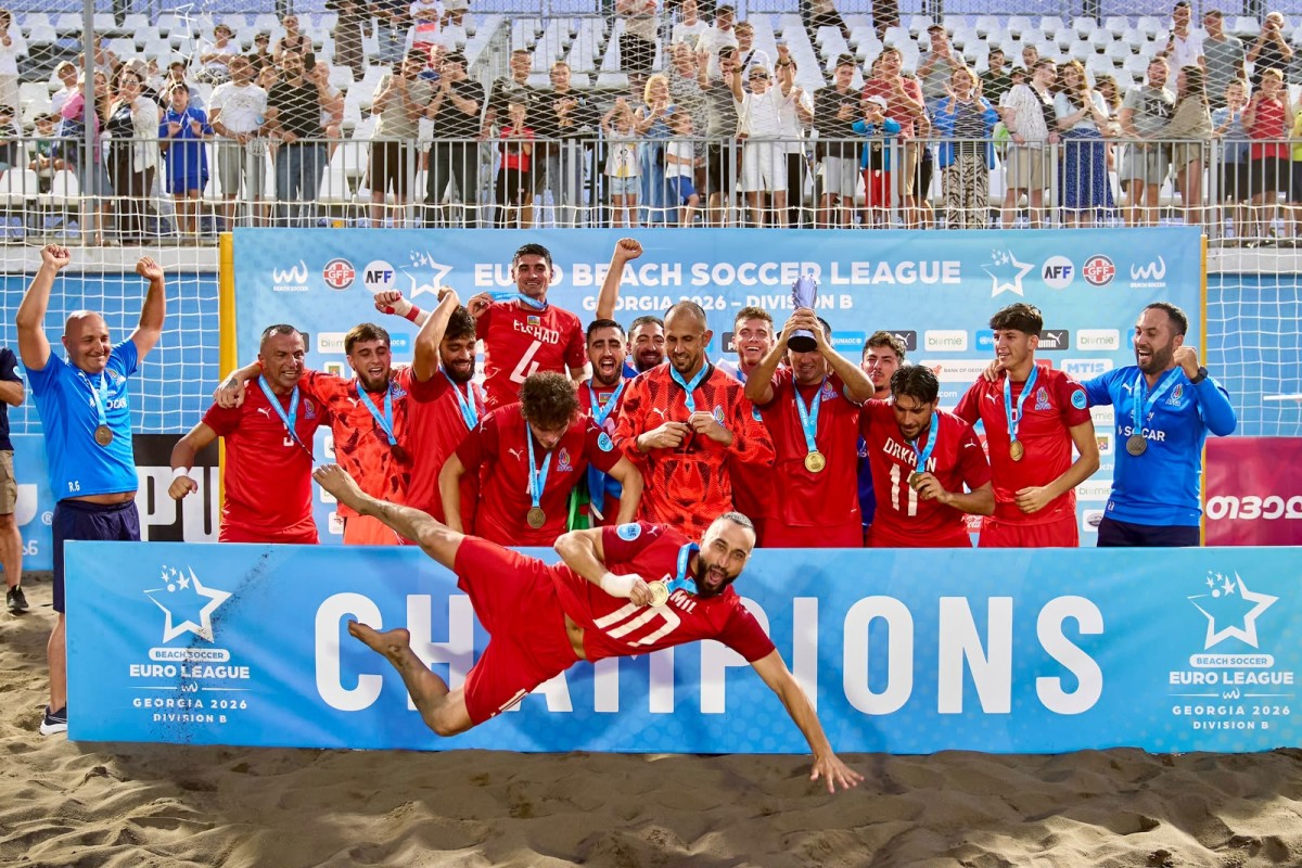 Çimərlik futbolu: Millimiz Avropa çempionatının B Liqasının qalibi oldu - FOTOLAR