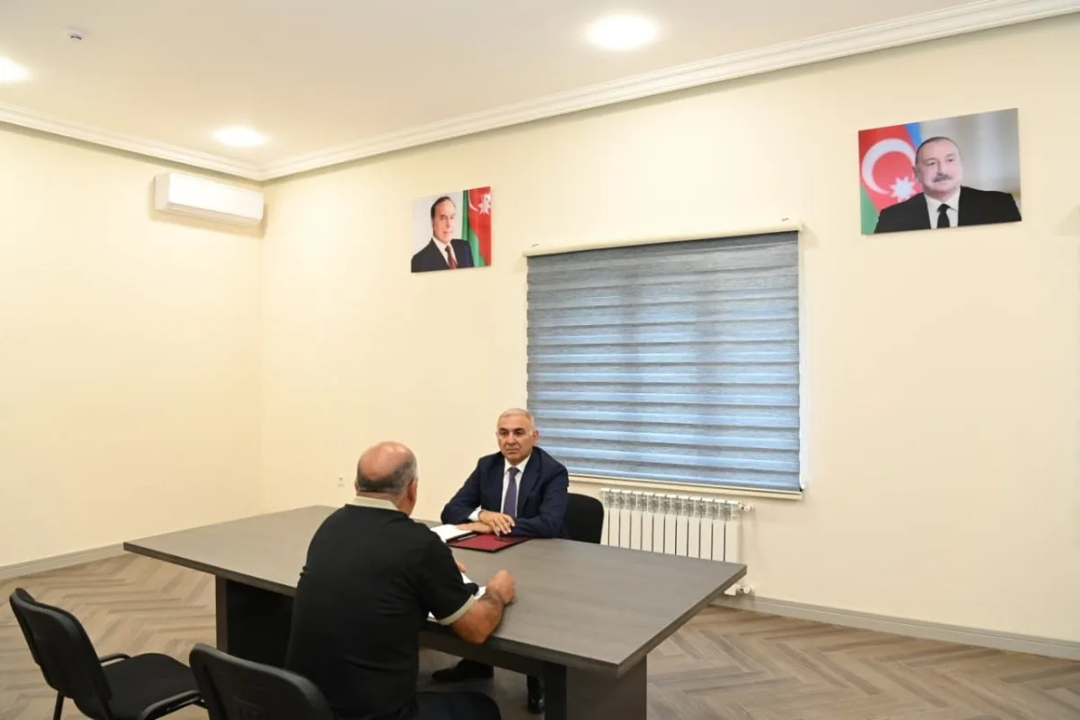 Vüqar Əhmədov Xankəndidə vətəndaşları qəbul etdi - FOTOLAR