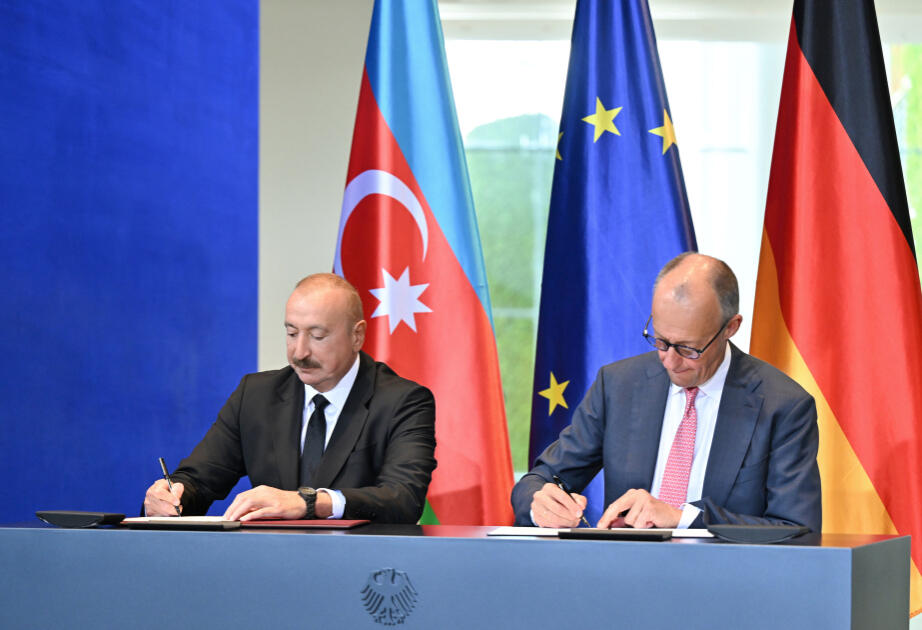 Azərbaycan və Almaniya arasında strateji tərəfdaşlıq üzrə Birgə Bəyannamə imzalanıb - TAM MƏTN