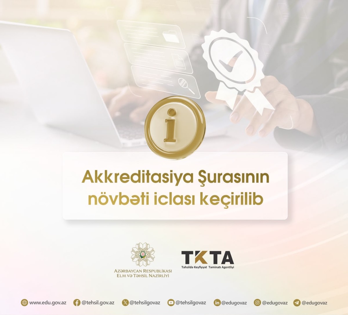 Akkreditasiya Şurası ali təhsil müəssisələri və təhsil proqramları üzrə qərarlar qəbul edib