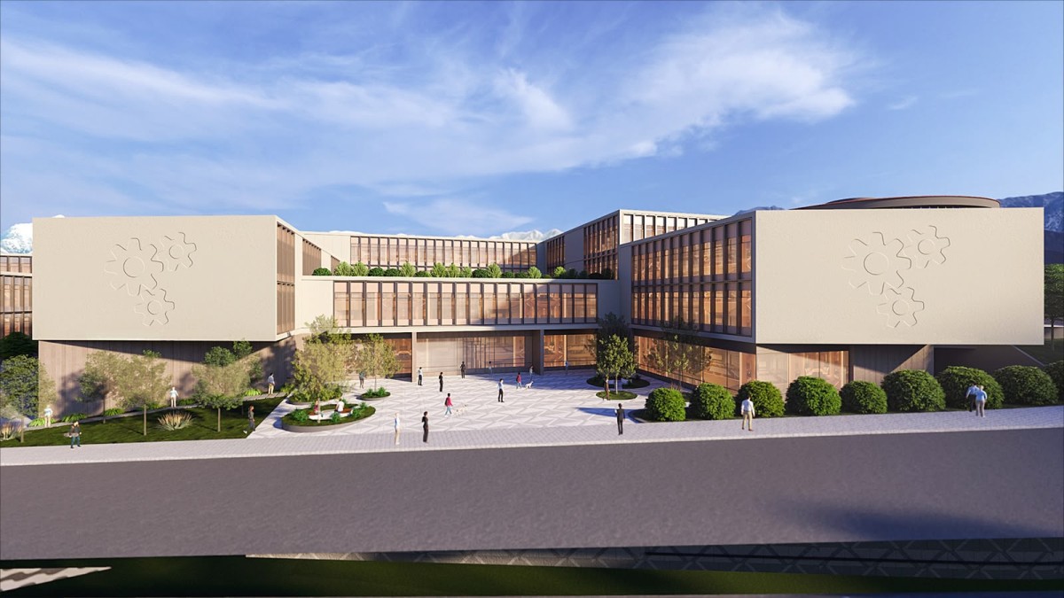 Qarabağ Universitetinin Mühəndislik fakültəsinin binası belə görünəcək - FOTOLAR