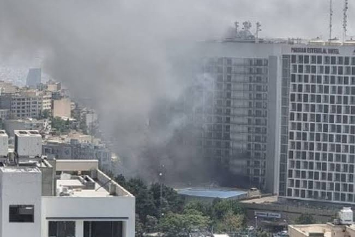 Tehranın İstiqlal hotelində yanğın baş verib