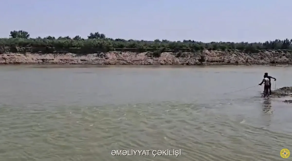 Çayda batma təhlükəsi olan 23 yaşlı oğlan xilas edilib - VİDEO
