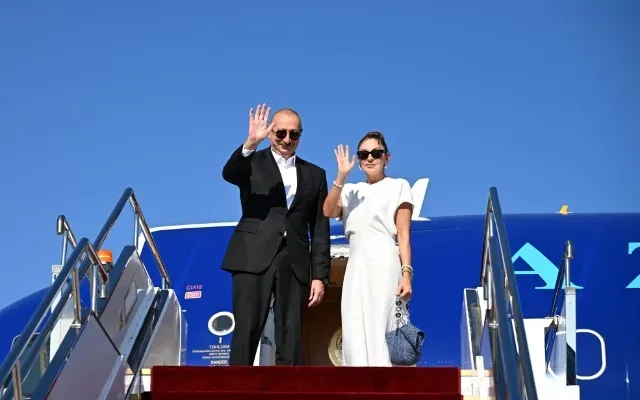 Prezident və xanımının Qırğızıstana səfəri başa çatdı - FOTOLAR