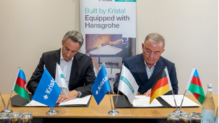  Kristal və Hansgrohe şirkəti əməkdaşlıq memorandumu imzaladı - FOTOLAR
