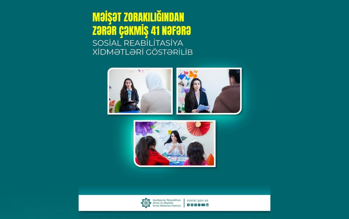 Sosial reabilitasiya xidmətləri göstərildi