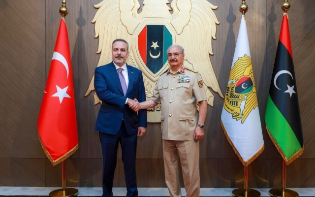 Hakan Fidan Həftarla görüşdü