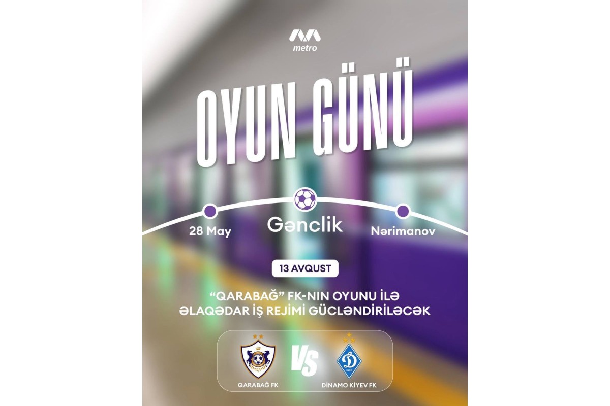 Metronun iş rejimi DƏYİŞİR