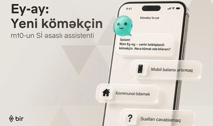 Azərbaycanda ilk süni intellekt əsaslı elektron pulqabı asistenti...