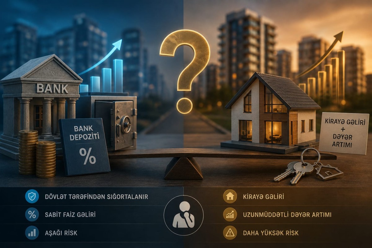 Ev almaq zənginləşdirir, yoxsa bankda pul saxlamaq? - EKSPERTLƏR HESABLADI