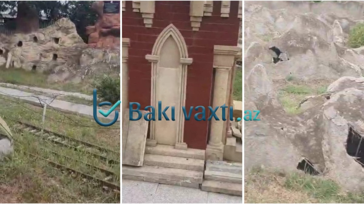 Ağstafa Miniatür Parkında ACINACAQLI MƏNZƏRƏ