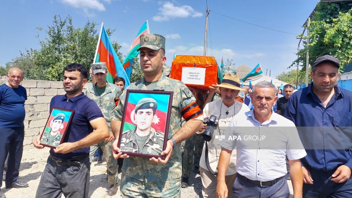 İtkin-şəhidi Sərdar İsmayılov dəfn olundu - FOTO