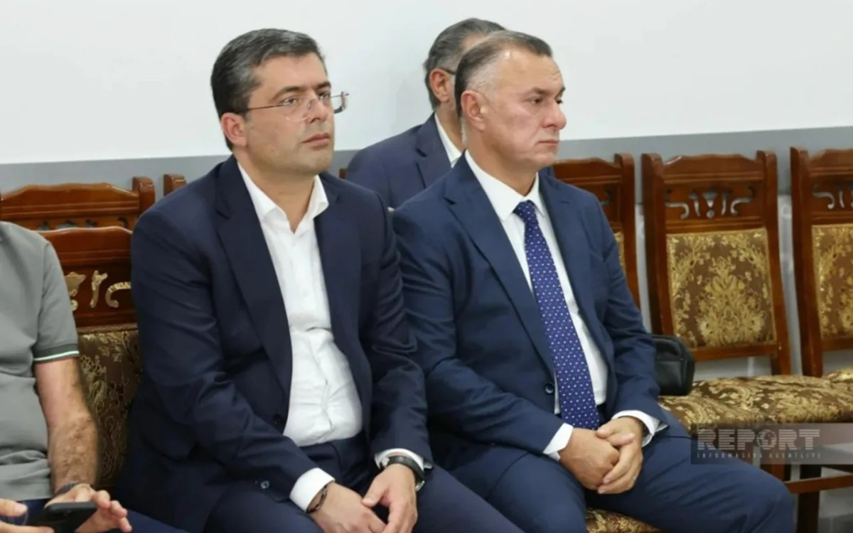 Əhməd İsmayılov və nazir Nurani ilə vida mərasimində