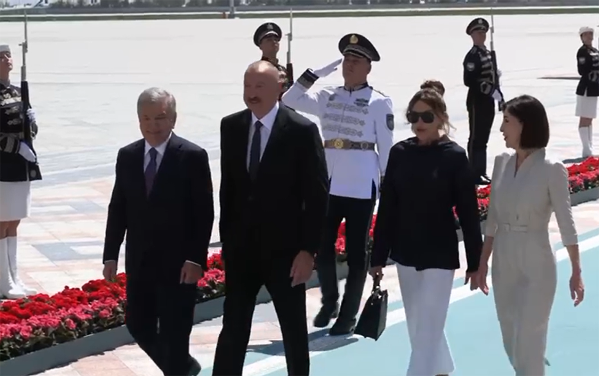 Prezident İlham Əliyev Daşkənddə belə qarşılandı - VİDEO