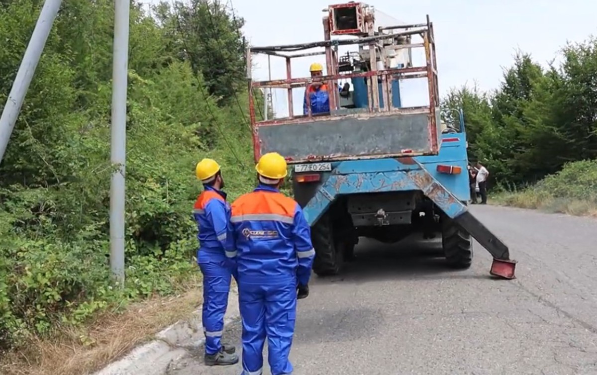 “Azərişıq” Ağdərənin elektrik təsərrüfatını yenidən qurur - Video