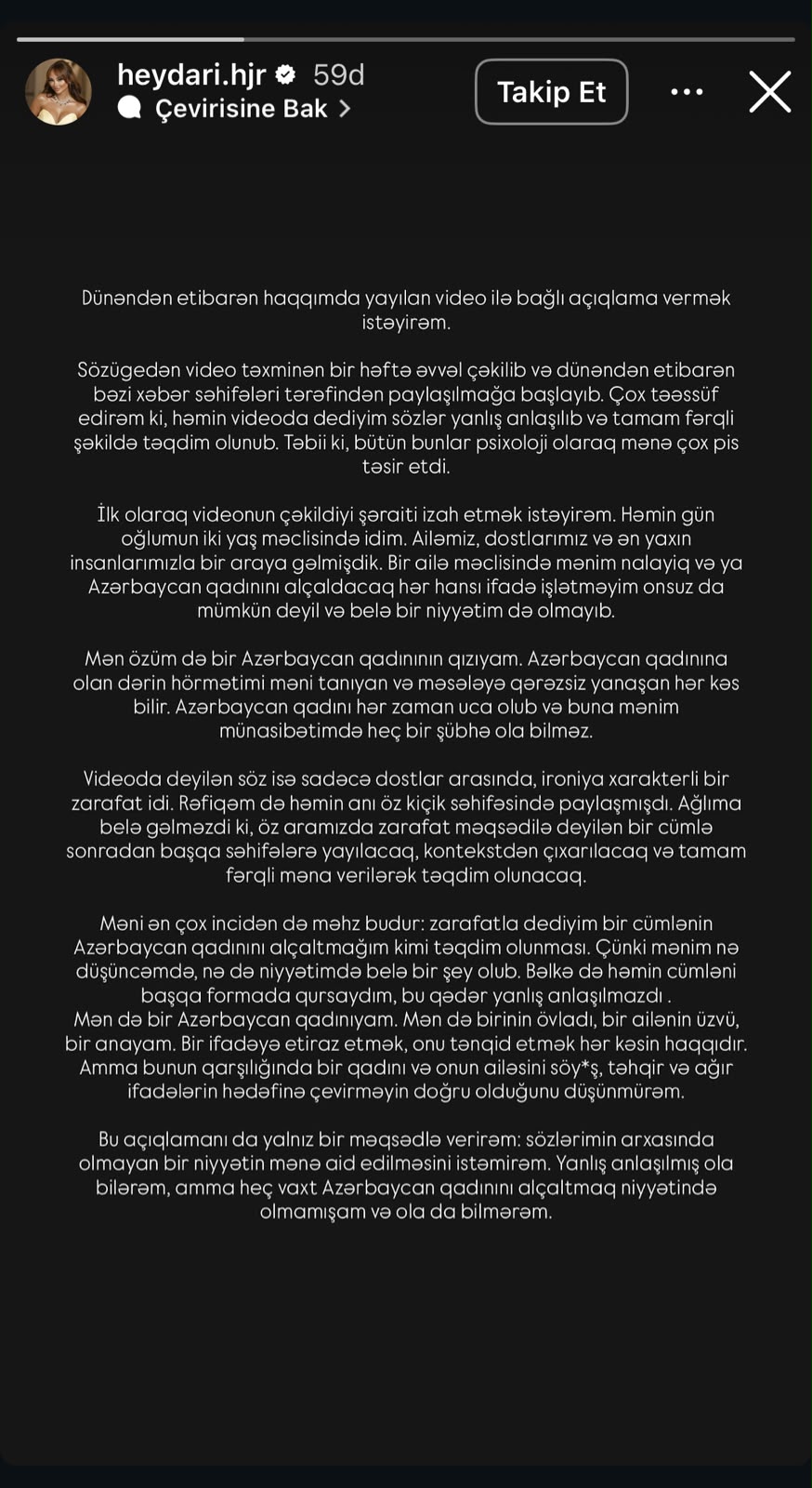 Bloger yayılan görüntülərə aydınlıq gətirdi: Qadınları alçaltmaq...
