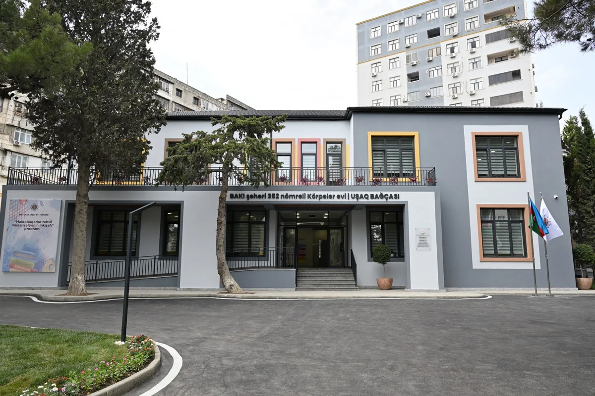 Mehriban Əliyeva yeni körpələr evi-uşaq bağçasının AÇILIŞINDA