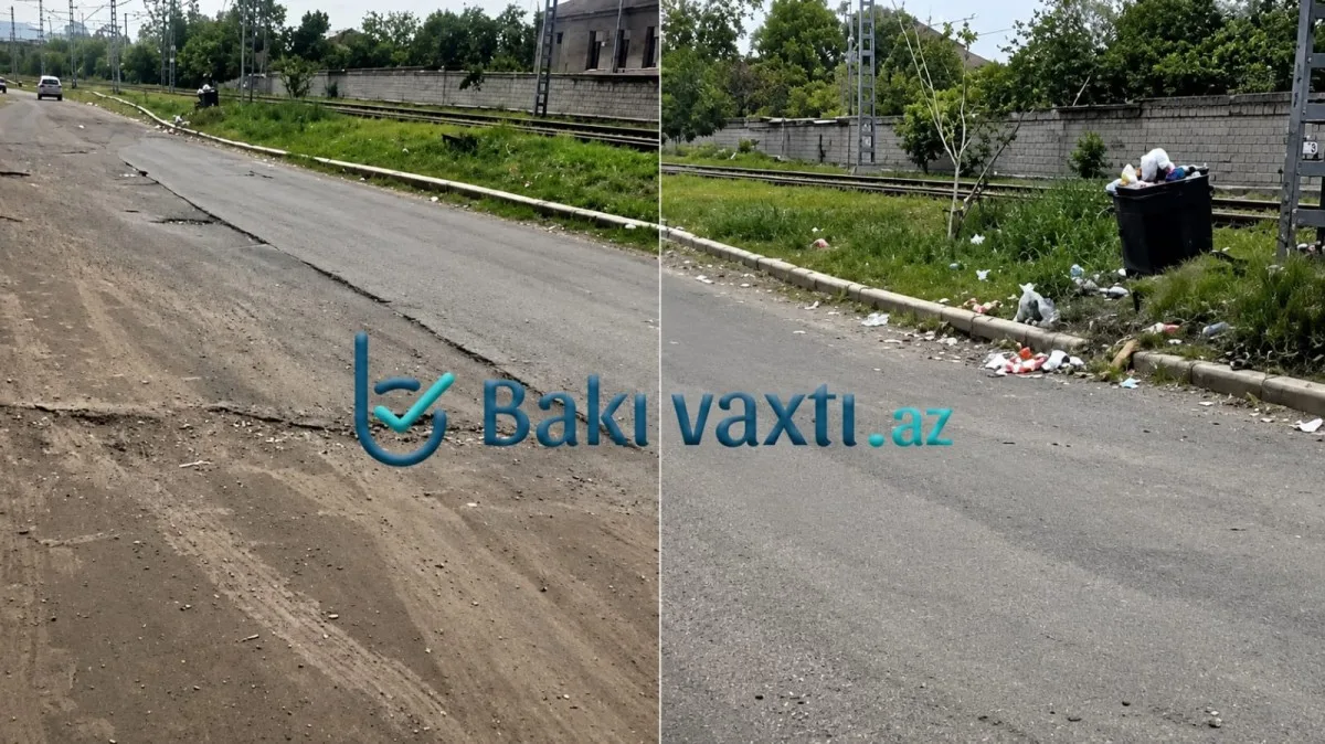 Ağstafada SAKİNLƏRİN SƏBRİ DAŞDI: "Nə asfalt var, nə də zibil qutusu..."