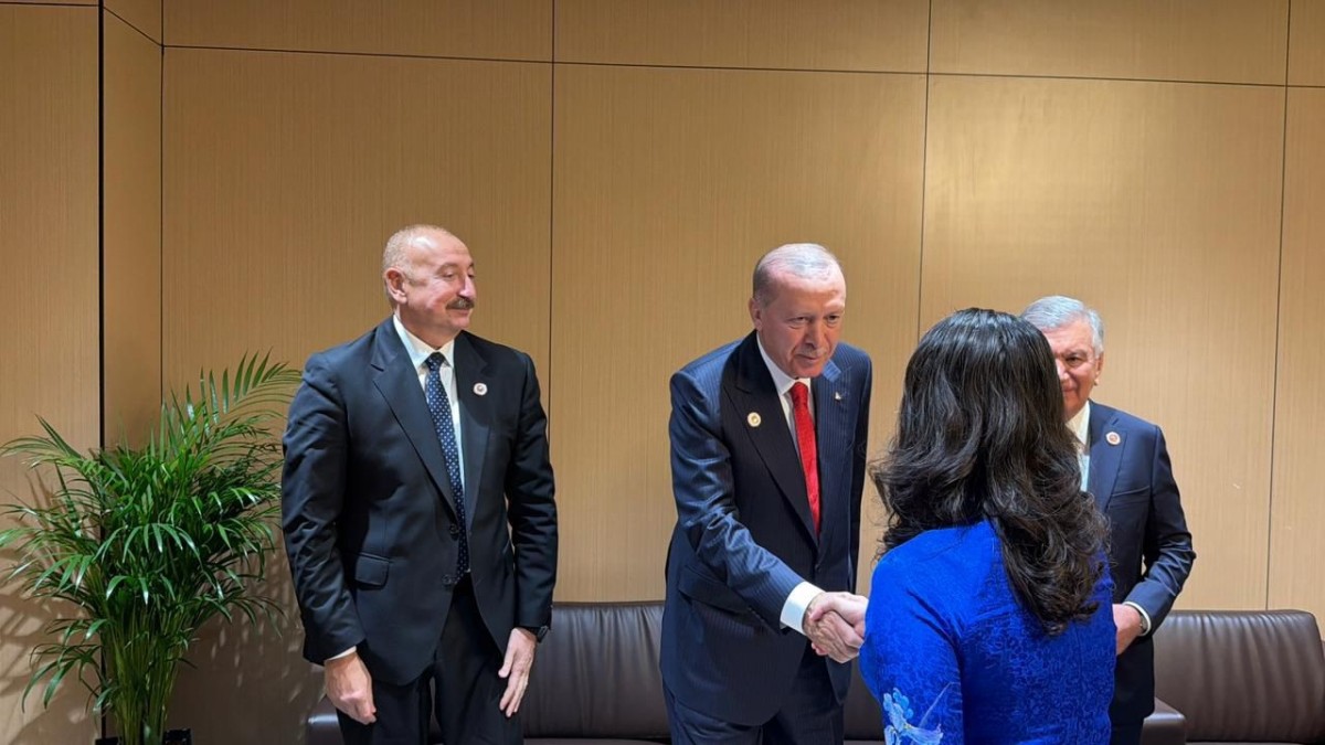 Prezidentlər və birinci xanımlar bir araya gəldilər - FOTOLAR