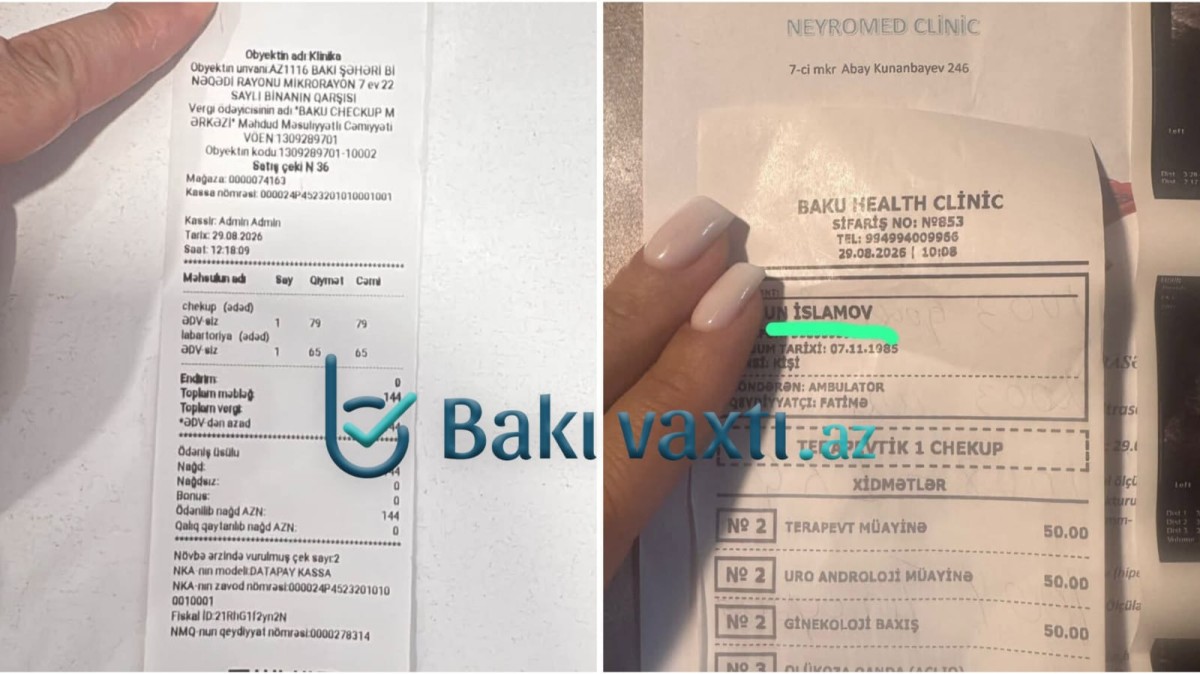 “Neyromed” Klinikası vergidən yayınır? - Vətəndaşdan ŞOK İDDİA