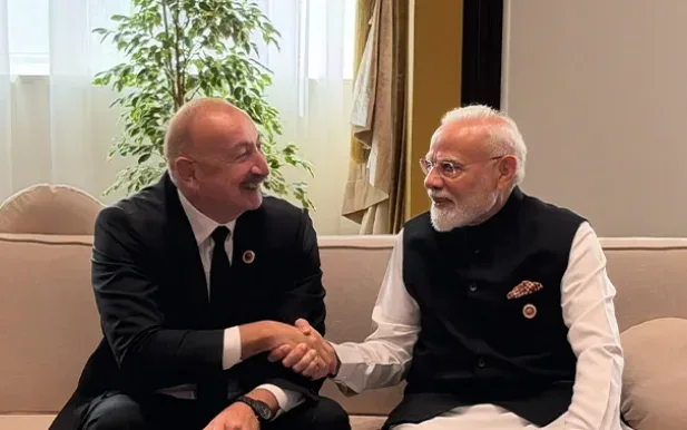 Prezidentin sosial şəbəkə hesabında Modi ilə görüşünə dair paylaşım edildi - FOTO