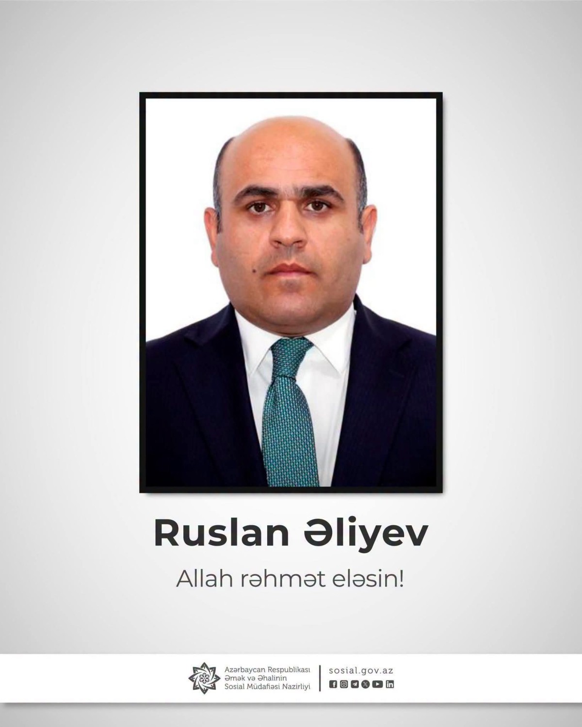 Ruslan Əliyev dünyasını dəyişib