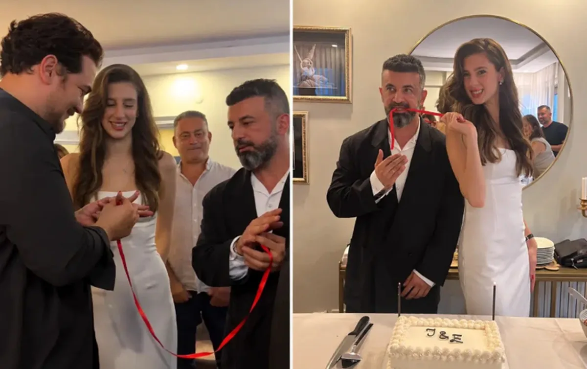 Nişan üzüklərini Çağatay taxdı